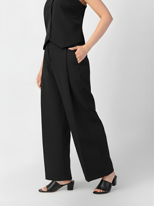 The Paris Flare Trouser - Black
