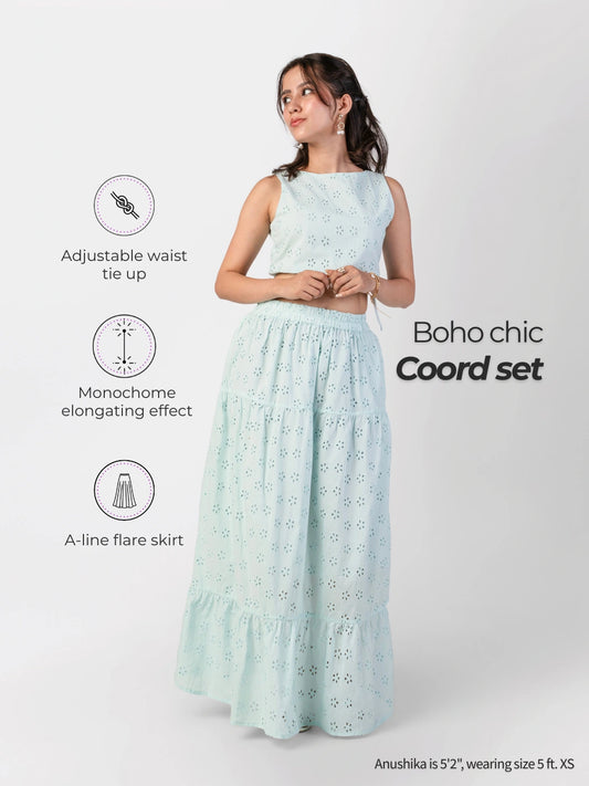 Trisu x RareReach Combo : Boho Chic Coord Set + Eros Studs