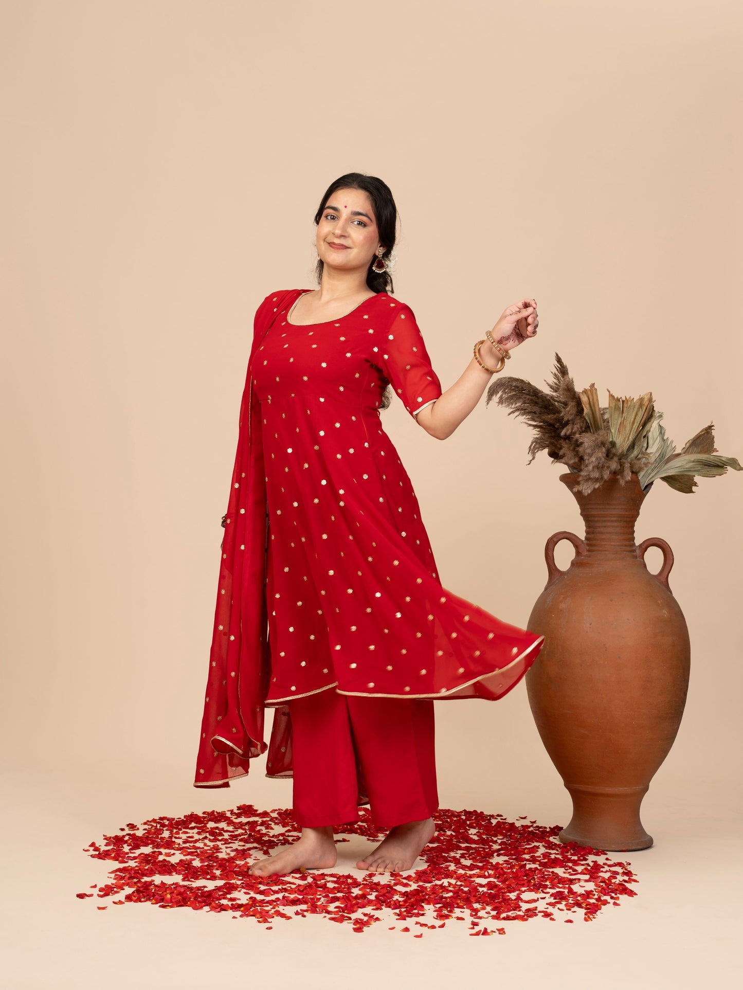Laal Ishq Anarkali Set