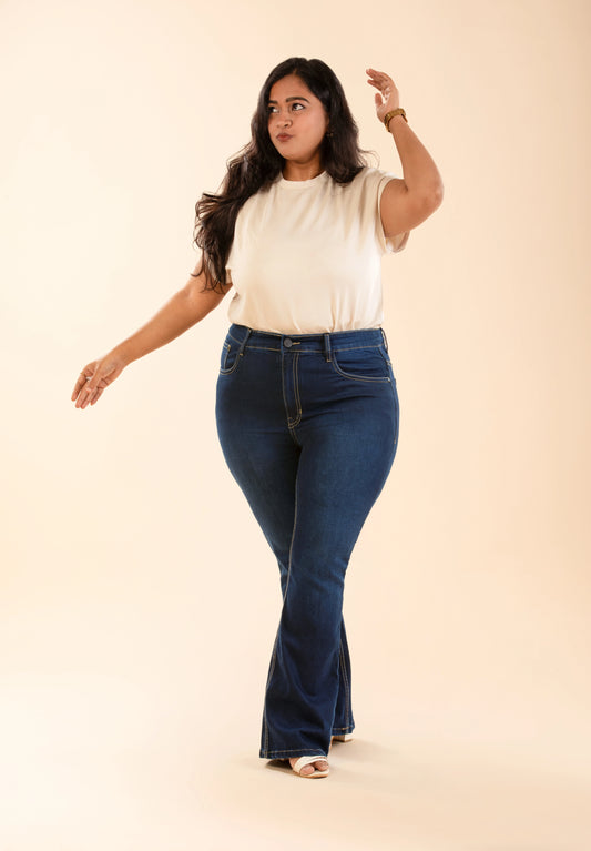 The Dream Bootcut Jeans - Dark Blue Wash