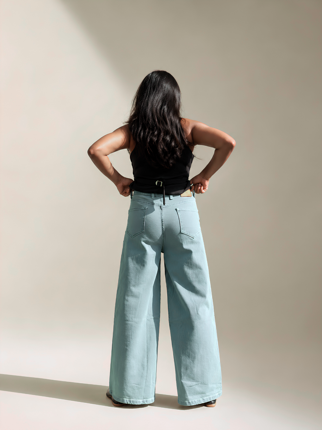 The Dream Wide-Leg Jeans - Light Blue Wash