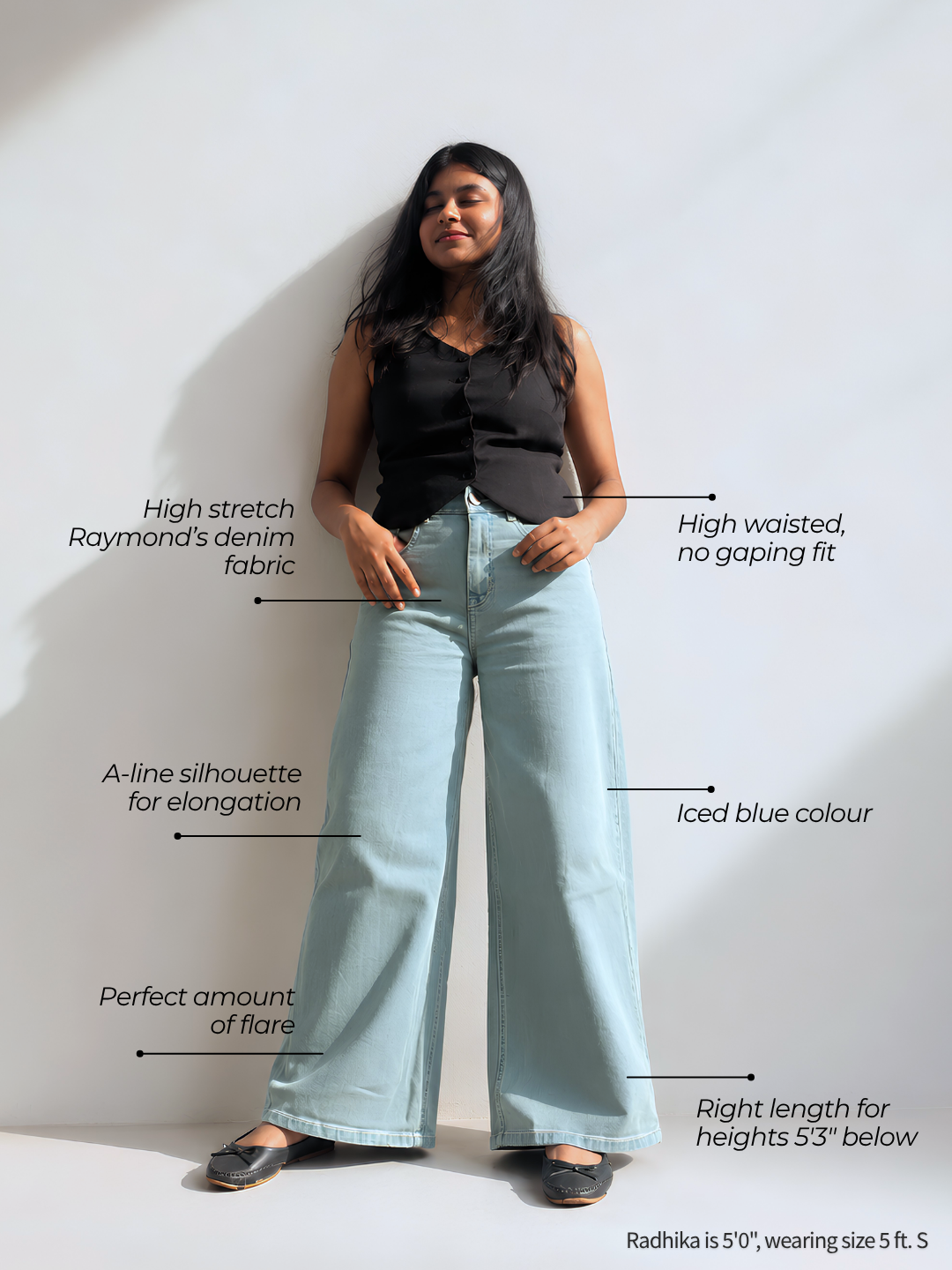The Dream Wide-Leg Jeans - Light Blue Wash