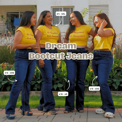 The Dream Bootcut Jeans - Dark Blue Wash with FREE gift.
