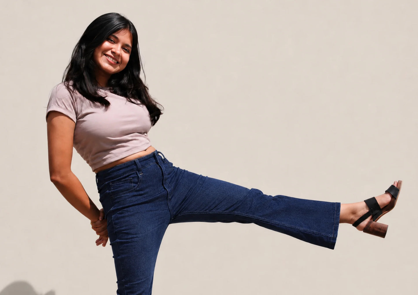 The Dream Bootcut Jeans - Dark Blue Wash with FREE gift.