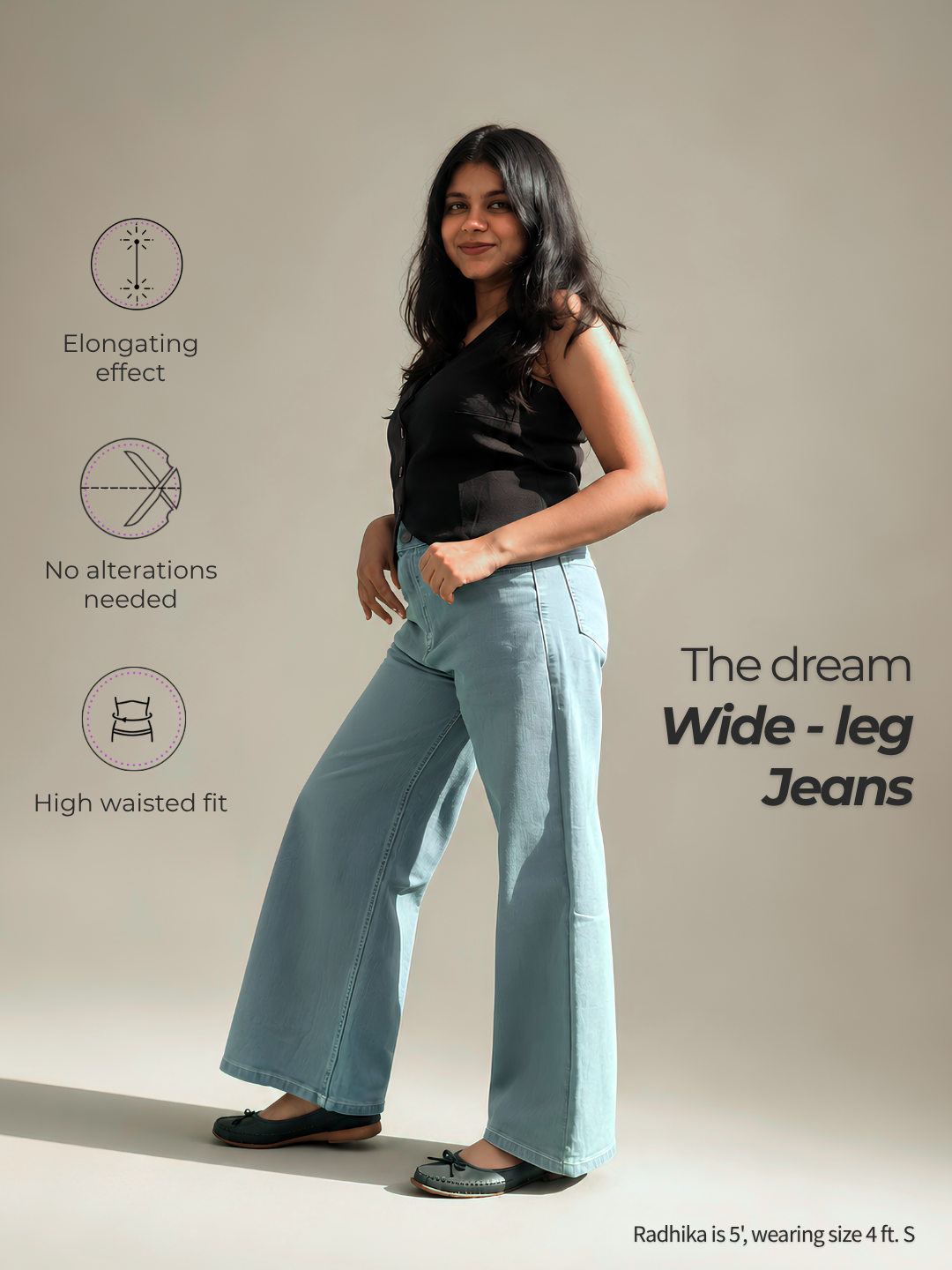 The Dream Wide-Leg Jeans - Light Blue Wash