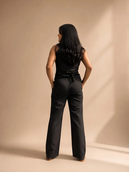 The Black Formals - Special Price Combo with Straight-Fit Trousers