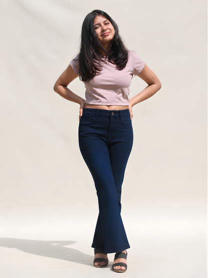 The Dream Bootcut Jeans - Dark Blue Wash