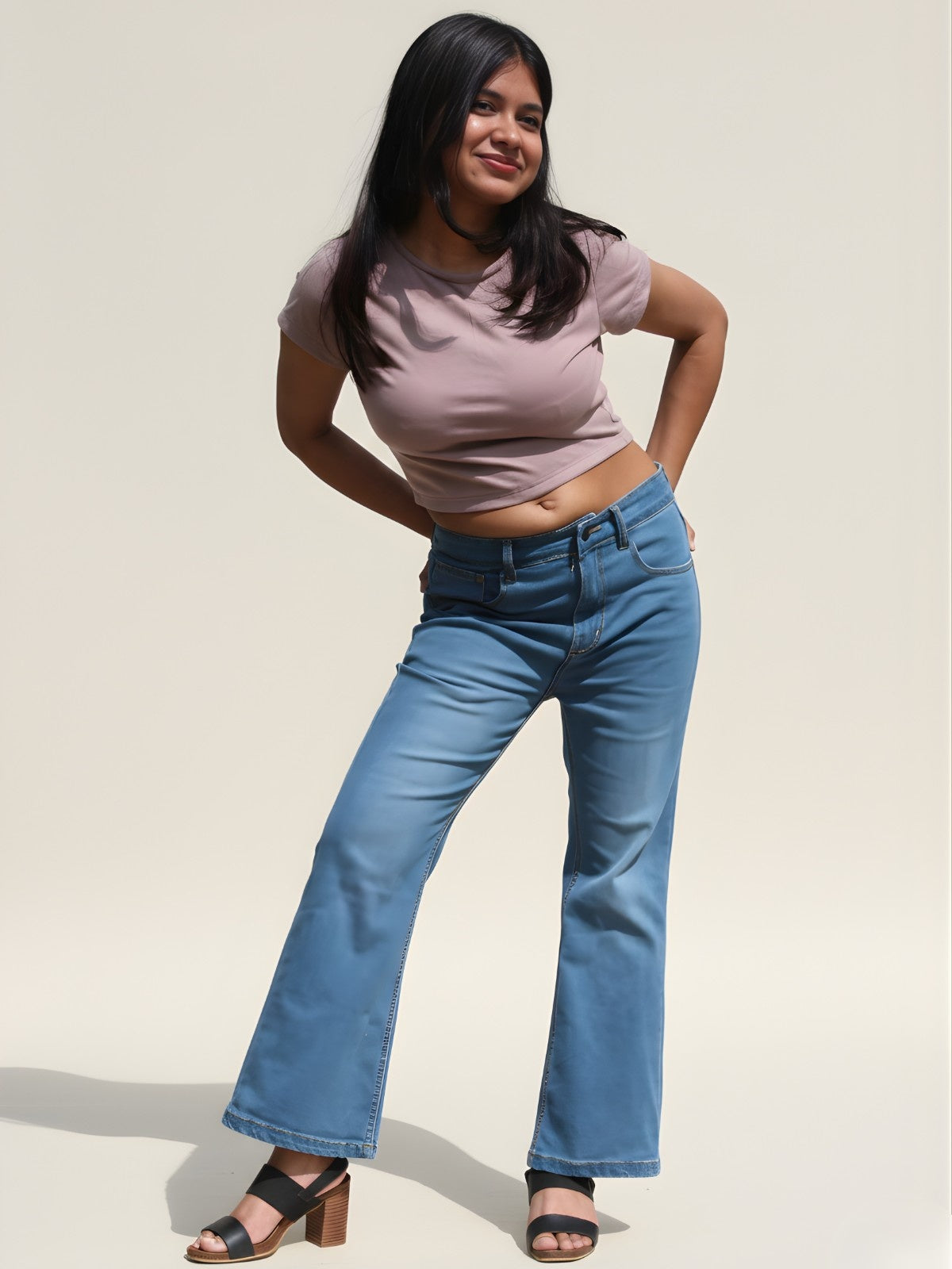 The Dream Bootcut Jeans - Mid Blue Wash