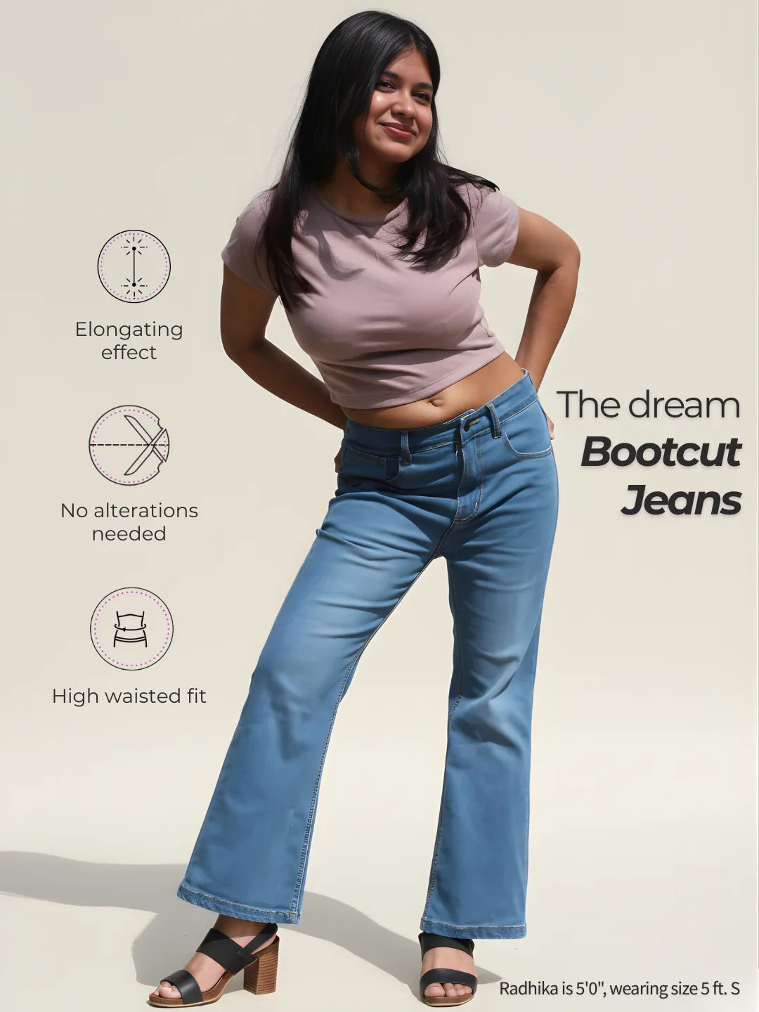 The Dream Bootcut Jeans - Mid Blue Wash
