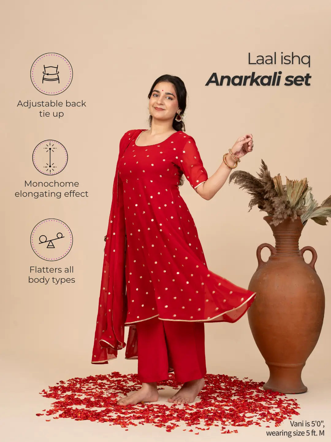 The Laal Ishq Anarkali Set