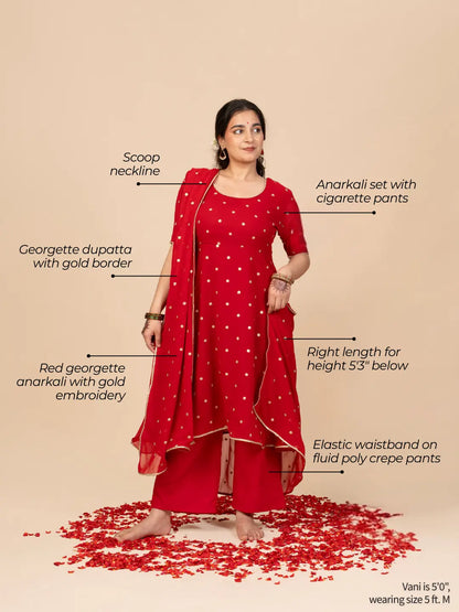 The Laal Ishq Anarkali Set