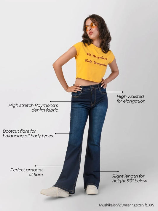 The Dream Bootcut Jeans - Dark Blue Wash