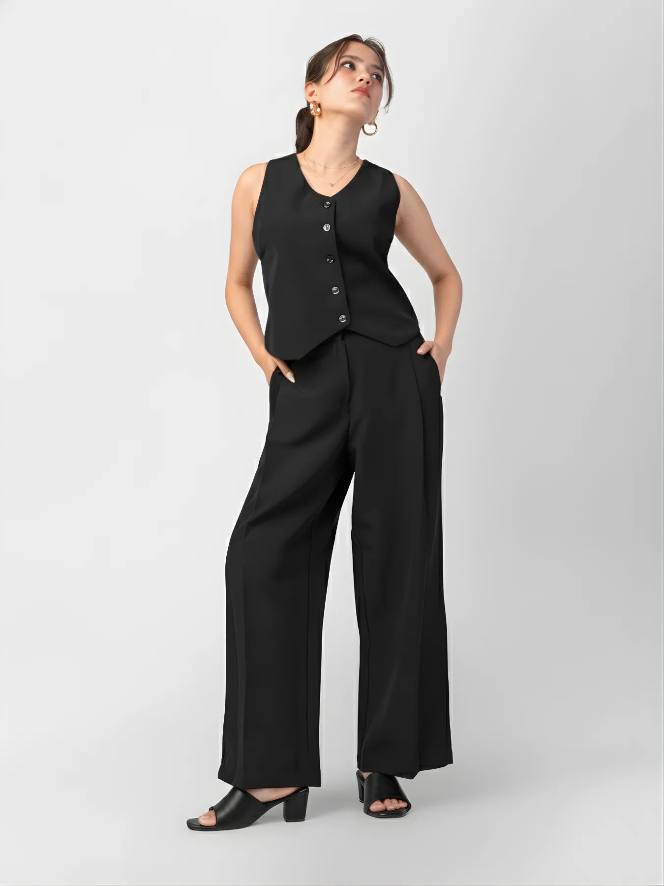 The Paris Flare Trouser - Black