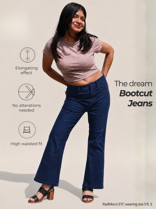 The Dream Bootcut Jeans - Dark Blue Wash