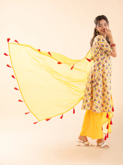 The Kesariya Anarkali Set