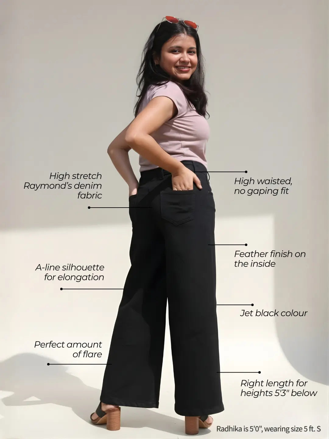 The Dream Wide-Leg Jeans - Black