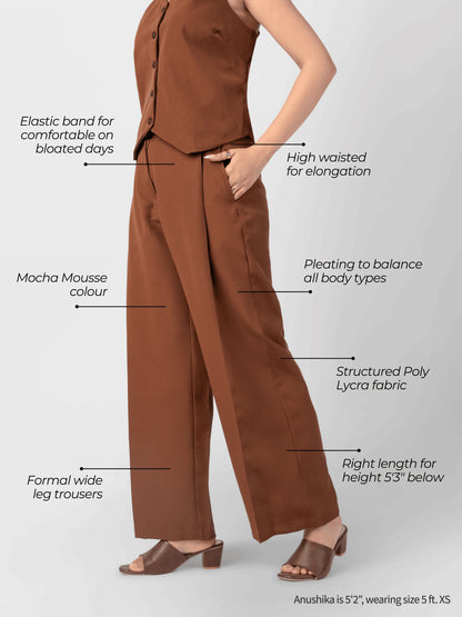 The Paris Flare Trouser - Mocha
