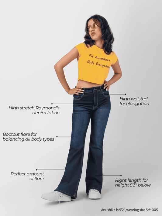 The Dream Bootcut Jeans - Dark Blue Wash