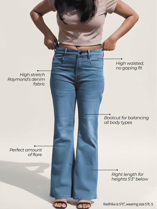 The Dream Bootcut Jeans - Mid Blue Wash